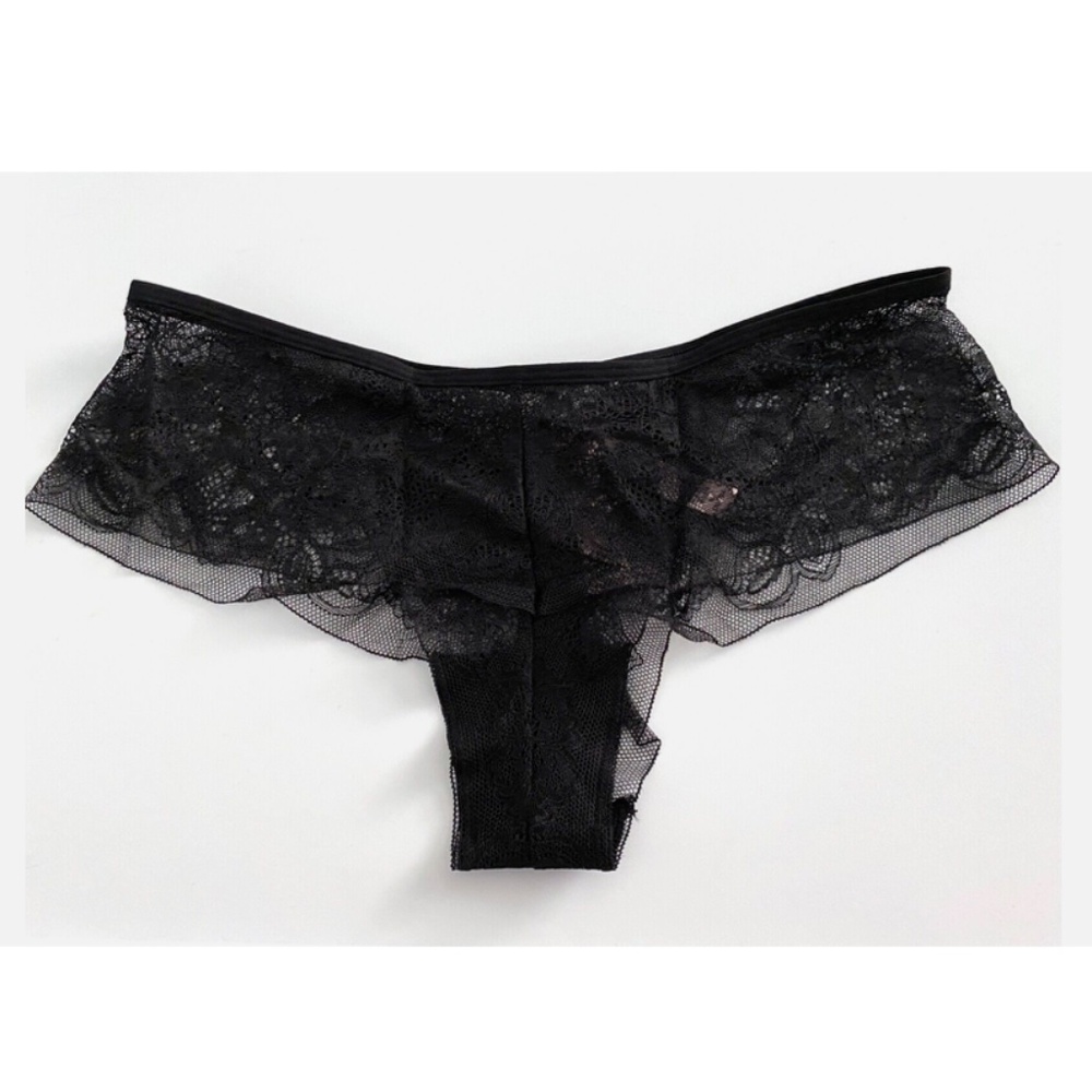 Victorias Secret Panty Dream Angels Mesh Lace Cheeky Black Medium M
